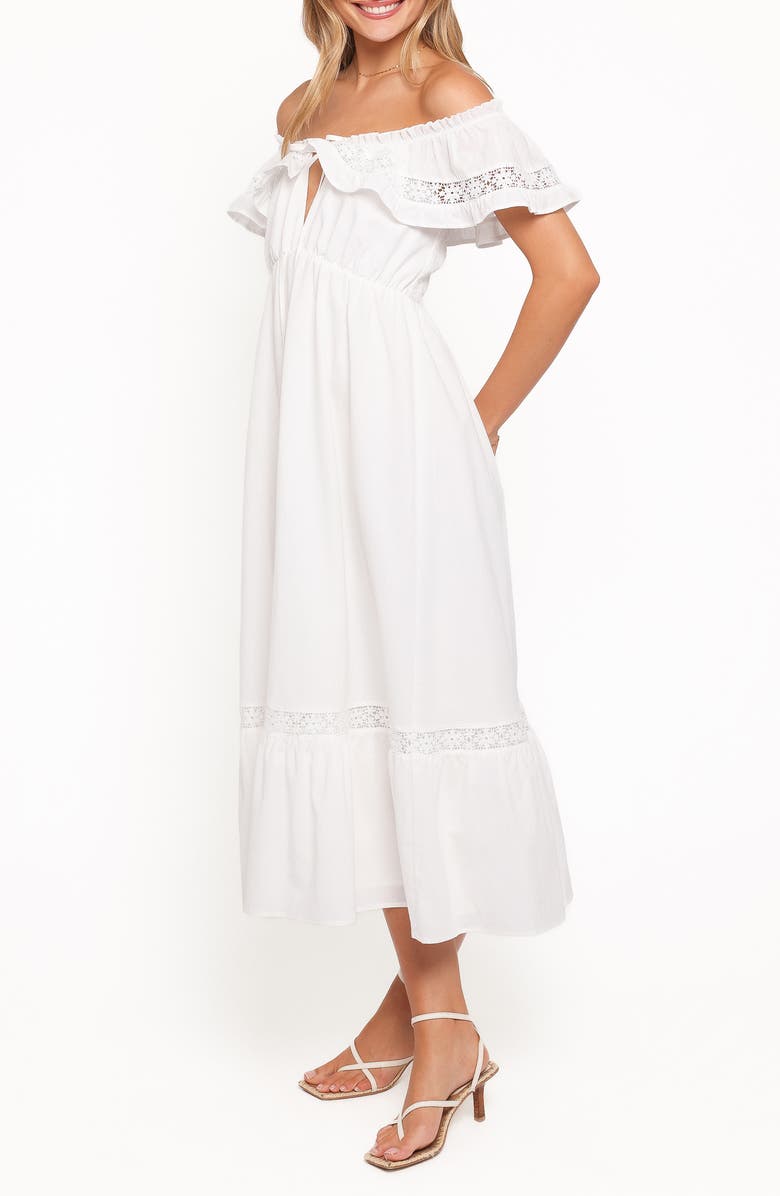 Petal & Pup Janelle Off the Shoulder Dress, Alternate, color, White