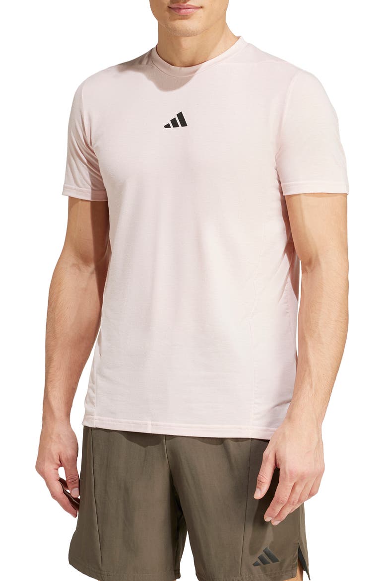 Designed 4 Training AEROREADY Workout T-Shirt, Main, color, SANDY PINK MELANGE