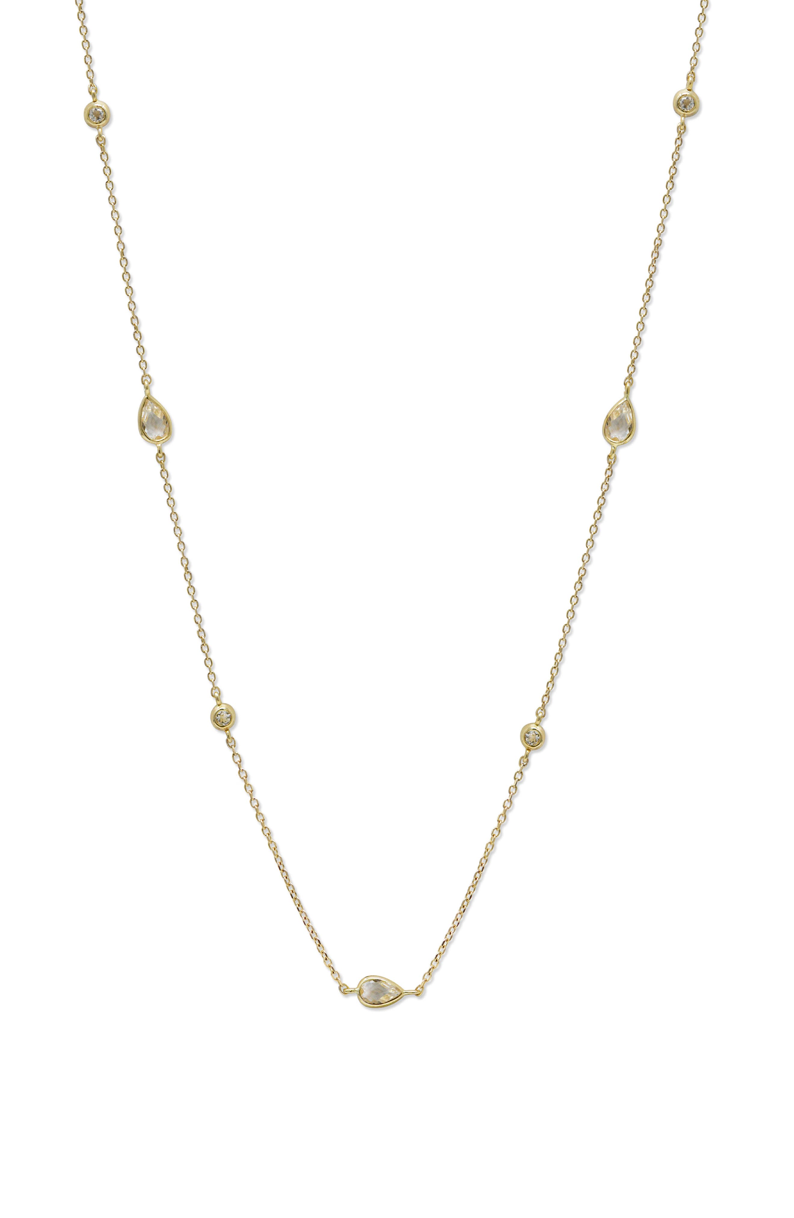 selected 14K YELLOW GOLD/ CLEAR TOPAZ