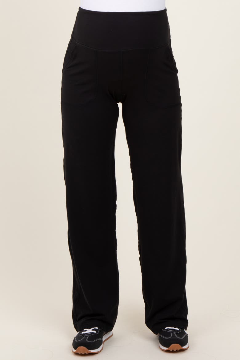 Straight Leg Yoga Pants, Alternate, color, Black
