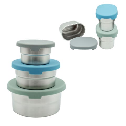 Stainless Steel Food & Dip Container Set