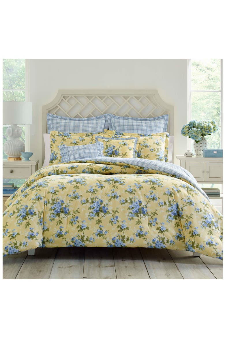 Cassidy Cotton 7-Piece Duvet Set, Main, color, SOFT YELLOW