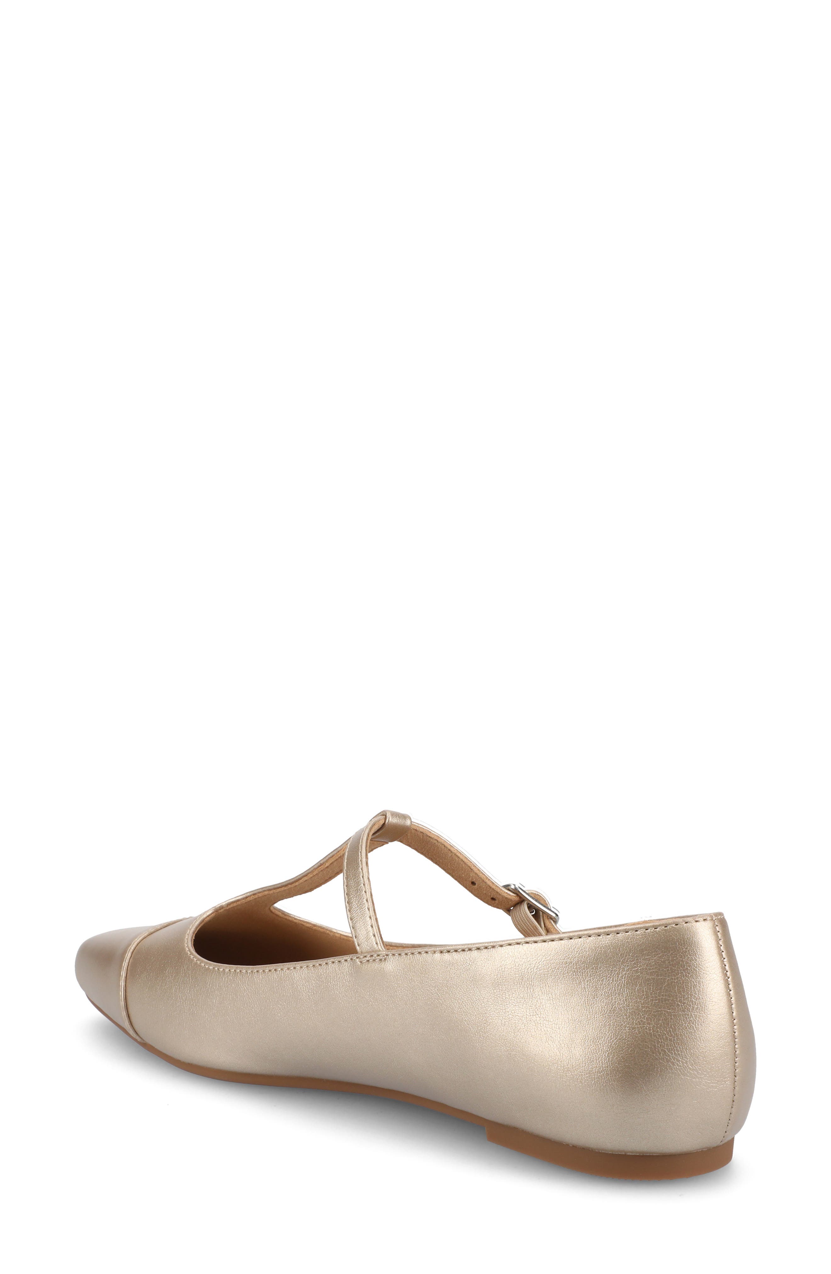 Thea T-Strap Flat, Alternate, color, CHAMPAGNE