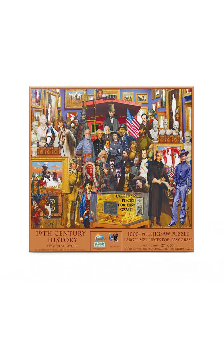 Sunsout 19th Century History 1000 piece Jigsaw Puzzle for Adults Large Pieces, Alternate, color, Multicolor
