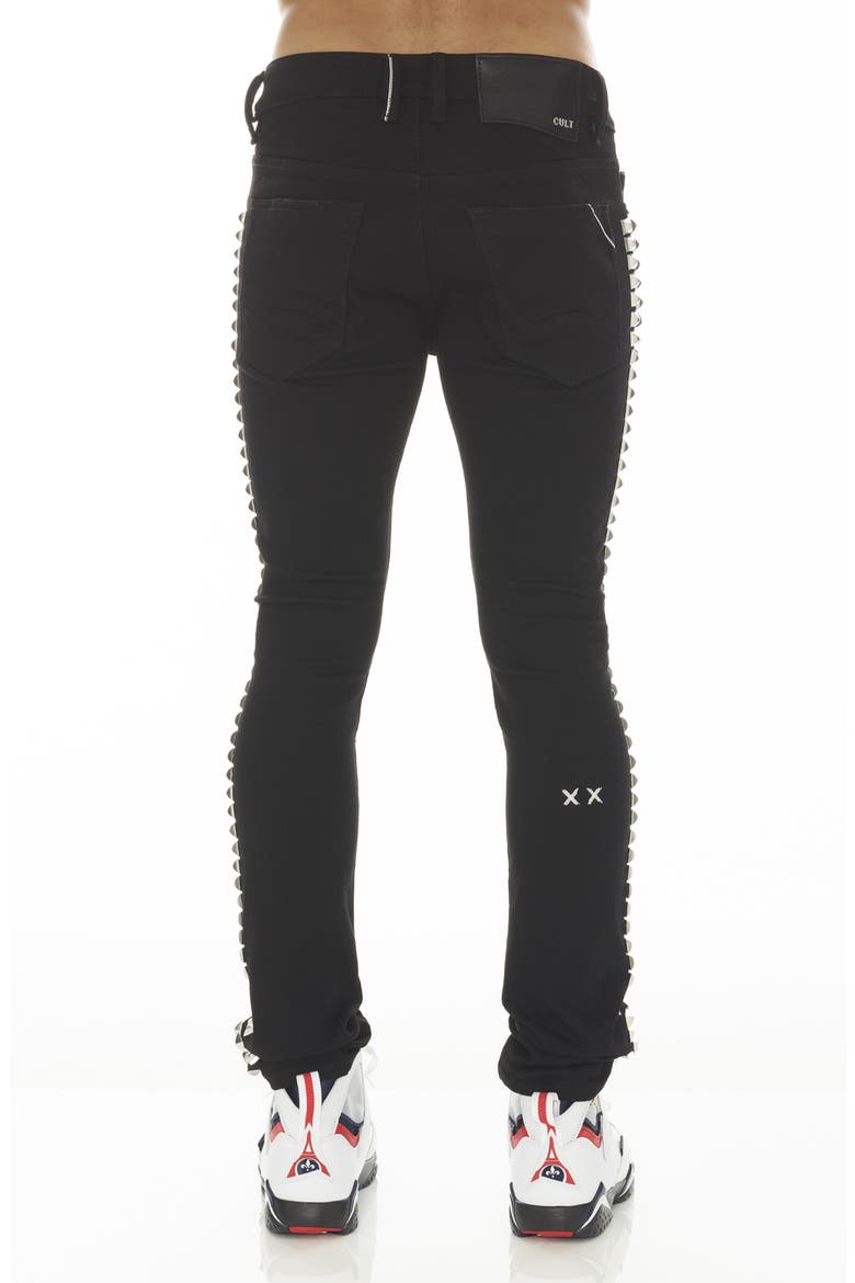 Punk Studded Super Skinny Jeans, Alternate, color, STUDD