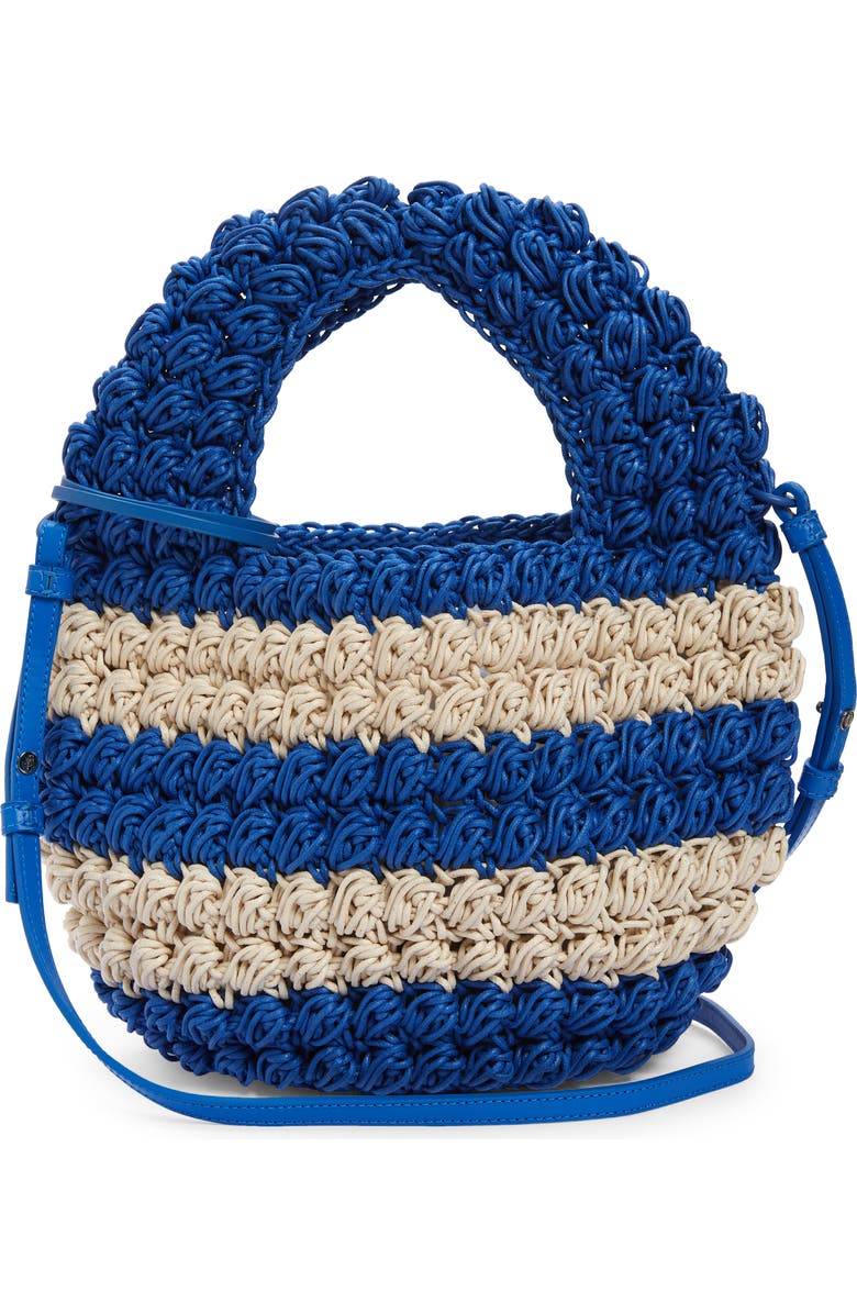 JW Anderson Popcorn Crocheted Cotton Basket Bag, Alternate, color,