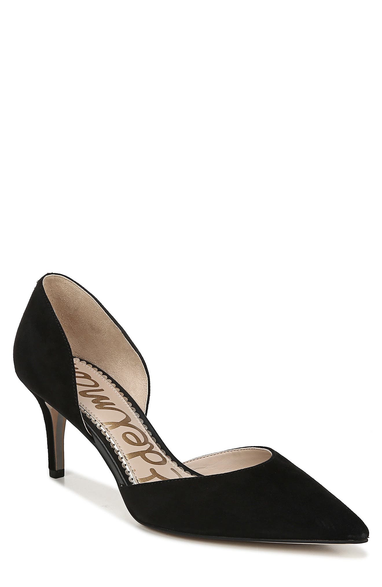 Sam Edelman Jaina Suede d'Orsay Pump, Alternate, color, 