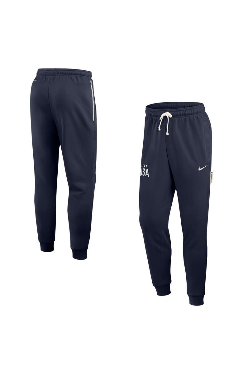 Nike Men's Nike Navy Team USA Standard Issue Dri-FIT Taper Sweatpants, Main, color, Navy