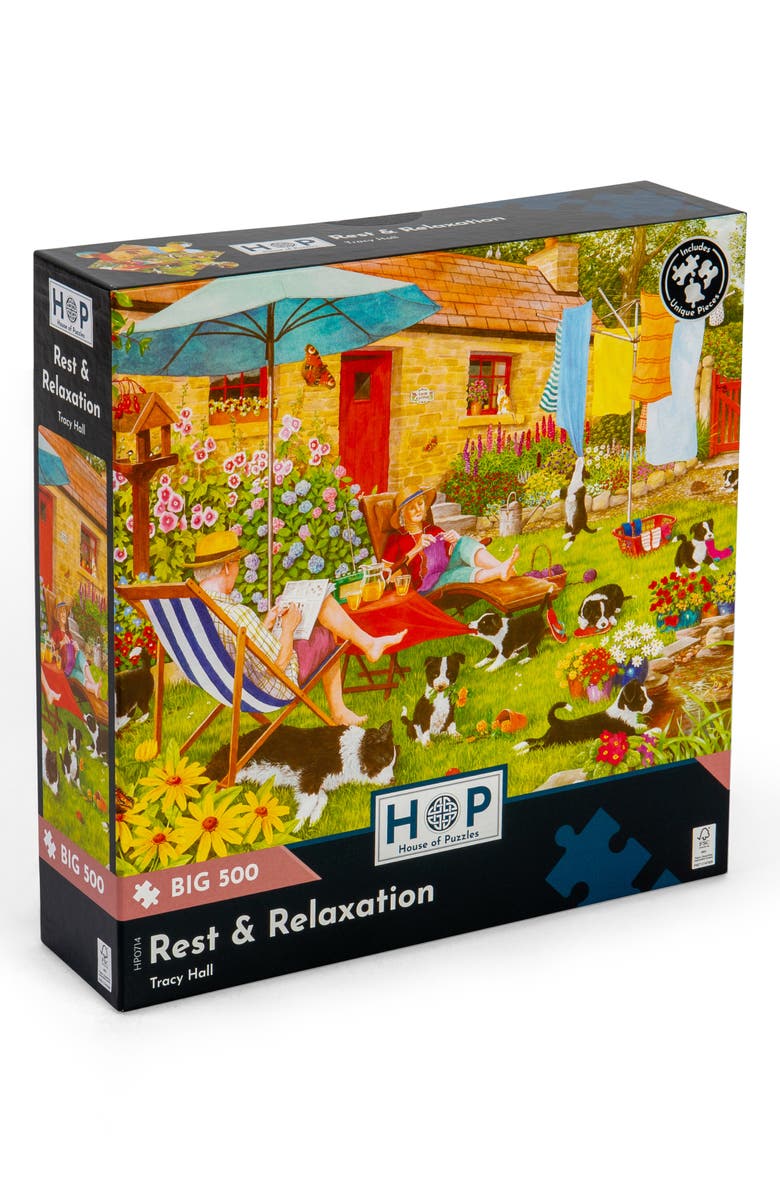 The House of Puzzles Rest 
Relaxation Big 500-Piece Jigsaw Puzzle, Main, color, 