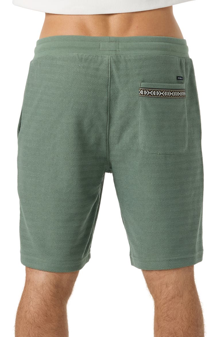 Bavaro Herringbone Drawstring Shorts, Alternate, color, SAGE