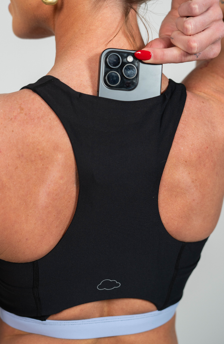 Cooldown Katherine Sports Bra, Alternate, color, Black