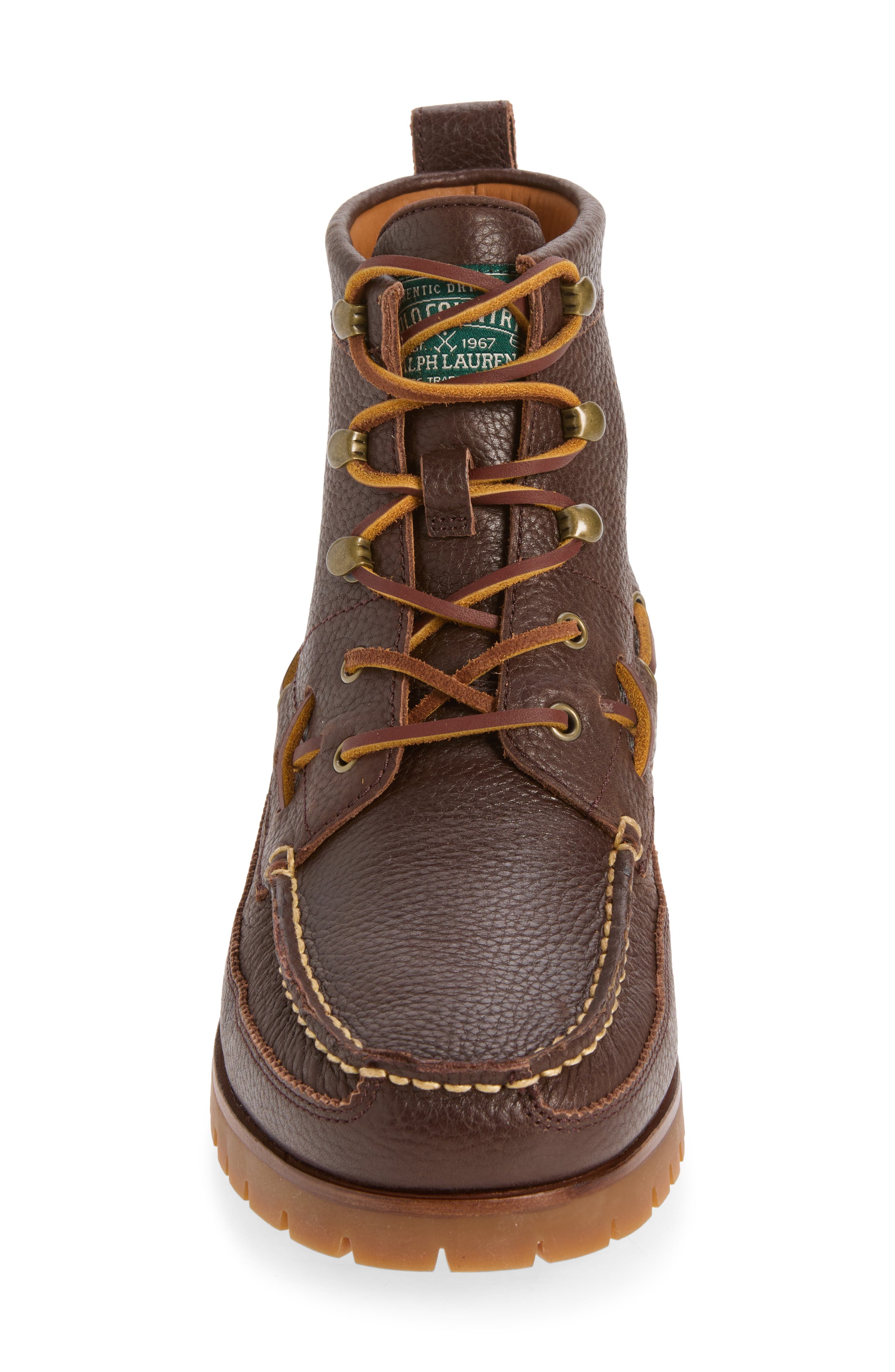 Ranger Leather Boot, Alternate, color, DARK BROWN