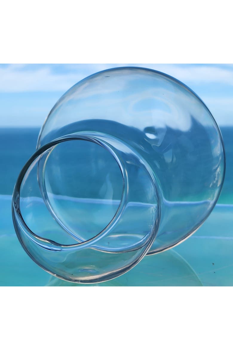 Double Sphere Glass Terrarium, Alternate, color, Clear