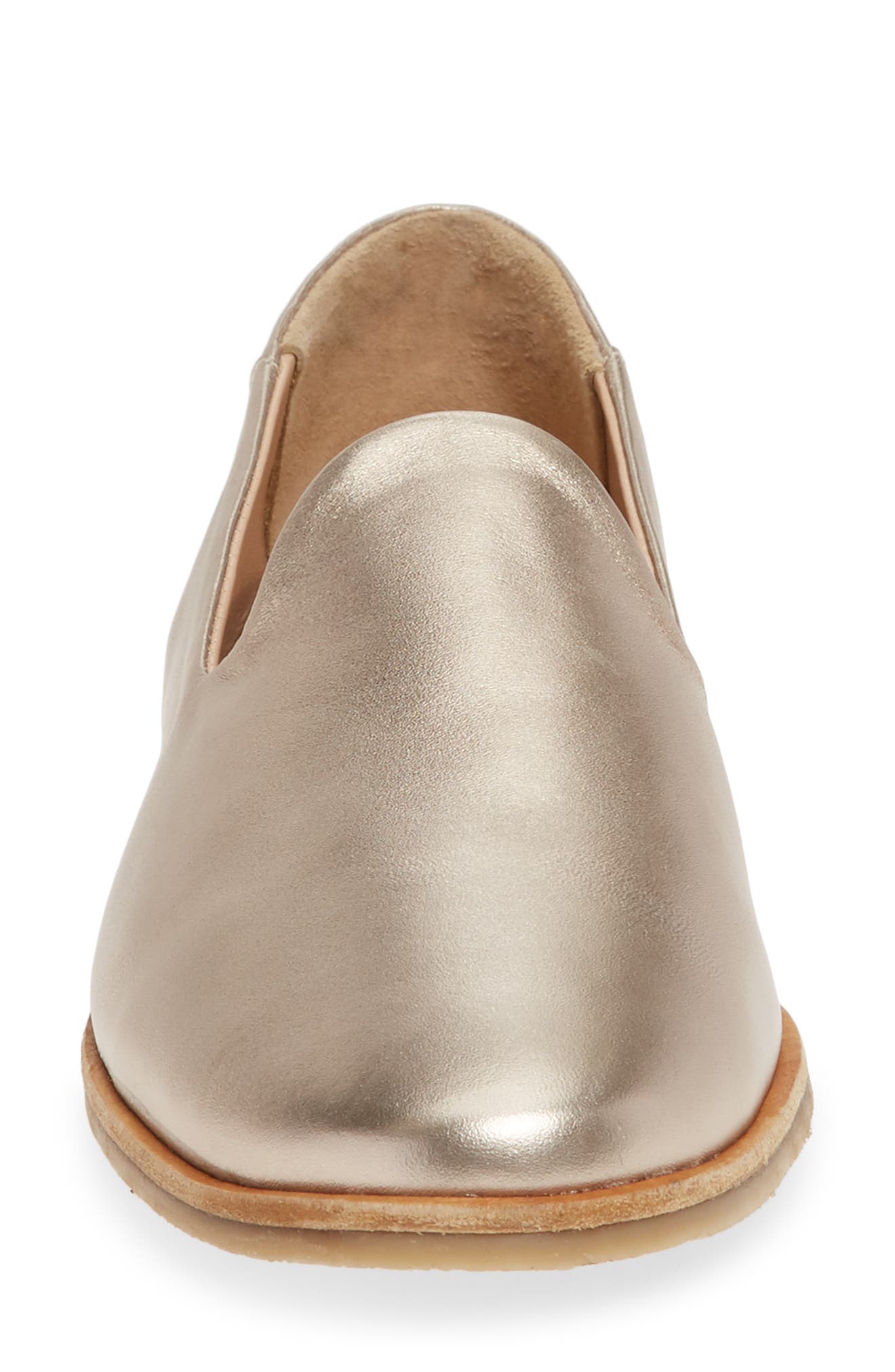 Blend In Loafer, Alternate, color, METALLIC SILVER LEATHER