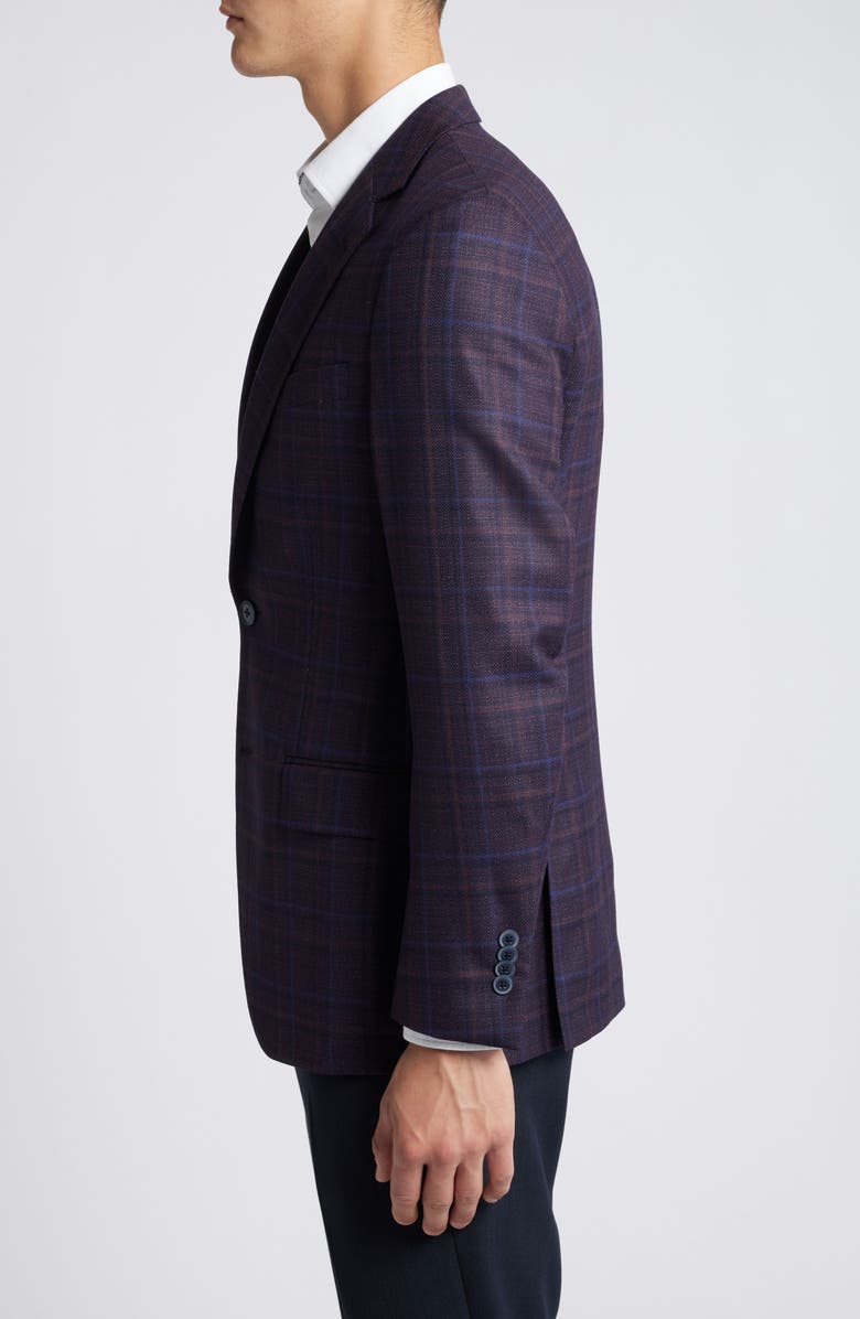 Peter Millar Hyperlight Soft Plaid Wool Sport Coat, Alternate, color, 