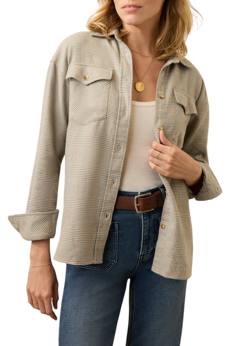 Nazaré Relaxed Flannel Button-Up Shirt, Main, color, CANYON PLAID