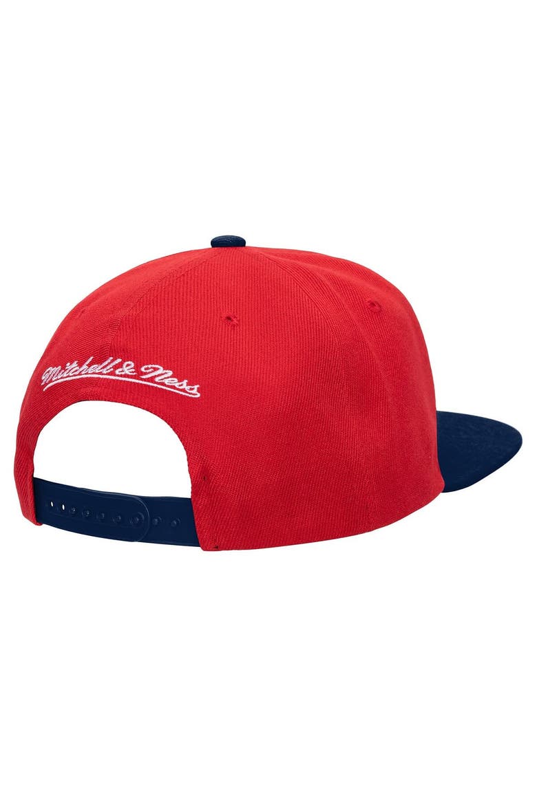 Men's Mitchell & Ness Red Washington Nationals Cooperstown Collection Basic Flip Snapback Hat, Alternate, color, Red