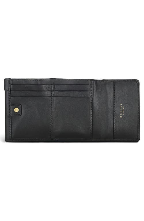 Radley Pockets Smalll Trifold Leather Wallet In Black