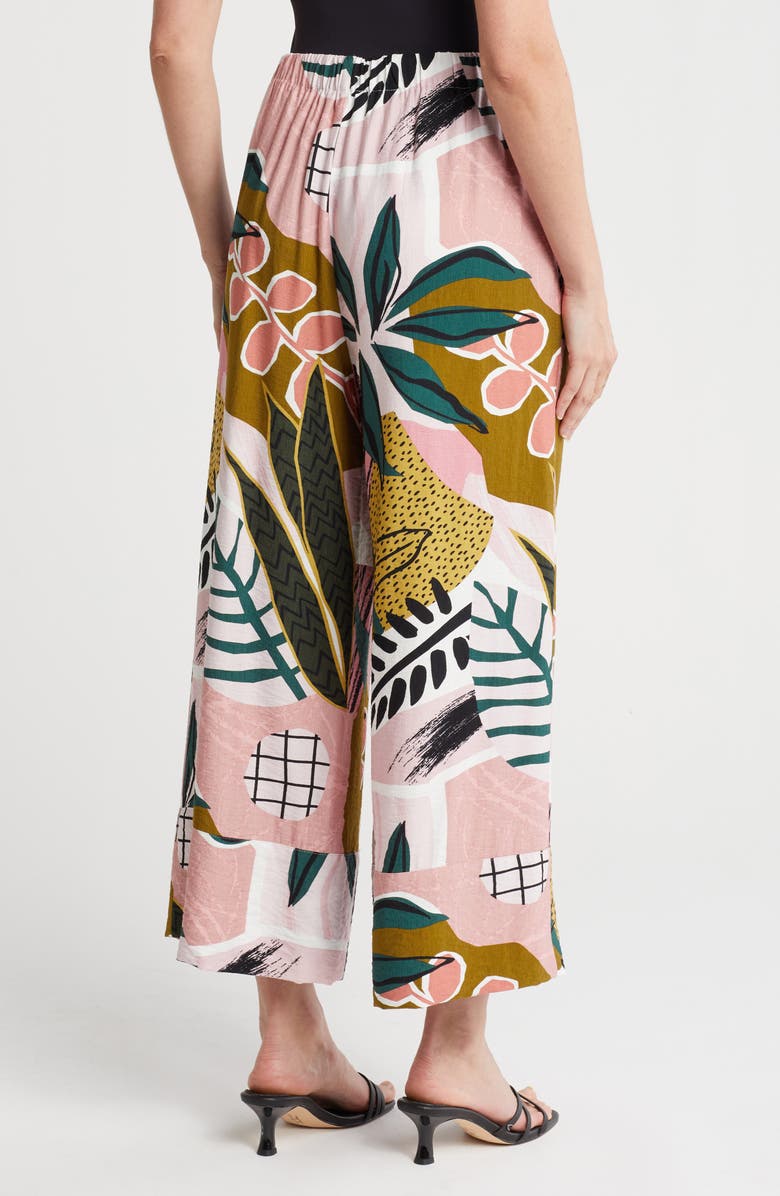 Adrianna Papell Stretch Cotton Tie Waist Pants, Alternate, color, 