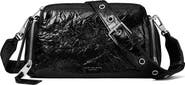 Tory Burch Perry Voyager Crinkled Patent Leather Crossbody Bag