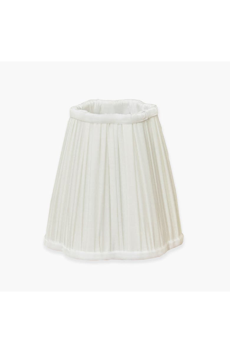 Mrs. Alice Cream Pleated Lampshade, Main, color, Cream