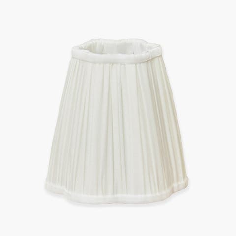Cream Pleated Lampshade (14cm)