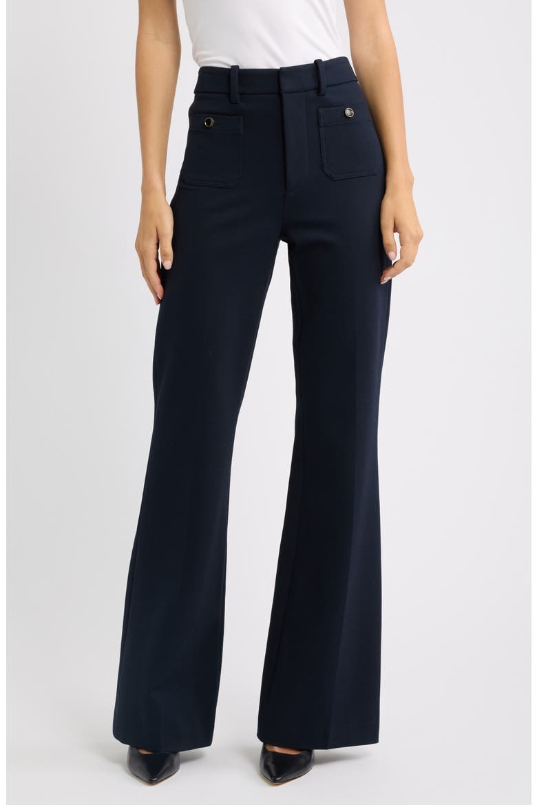 The Pixie Flare Trouser, Main, color, NAVY