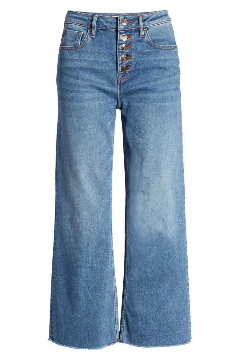 Dylan Wide Leg Jeans, Alternate, color, MED WASH