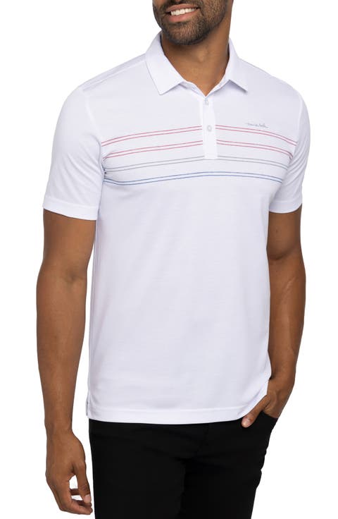 Madero Stripe Pima Cotton Blend Polo