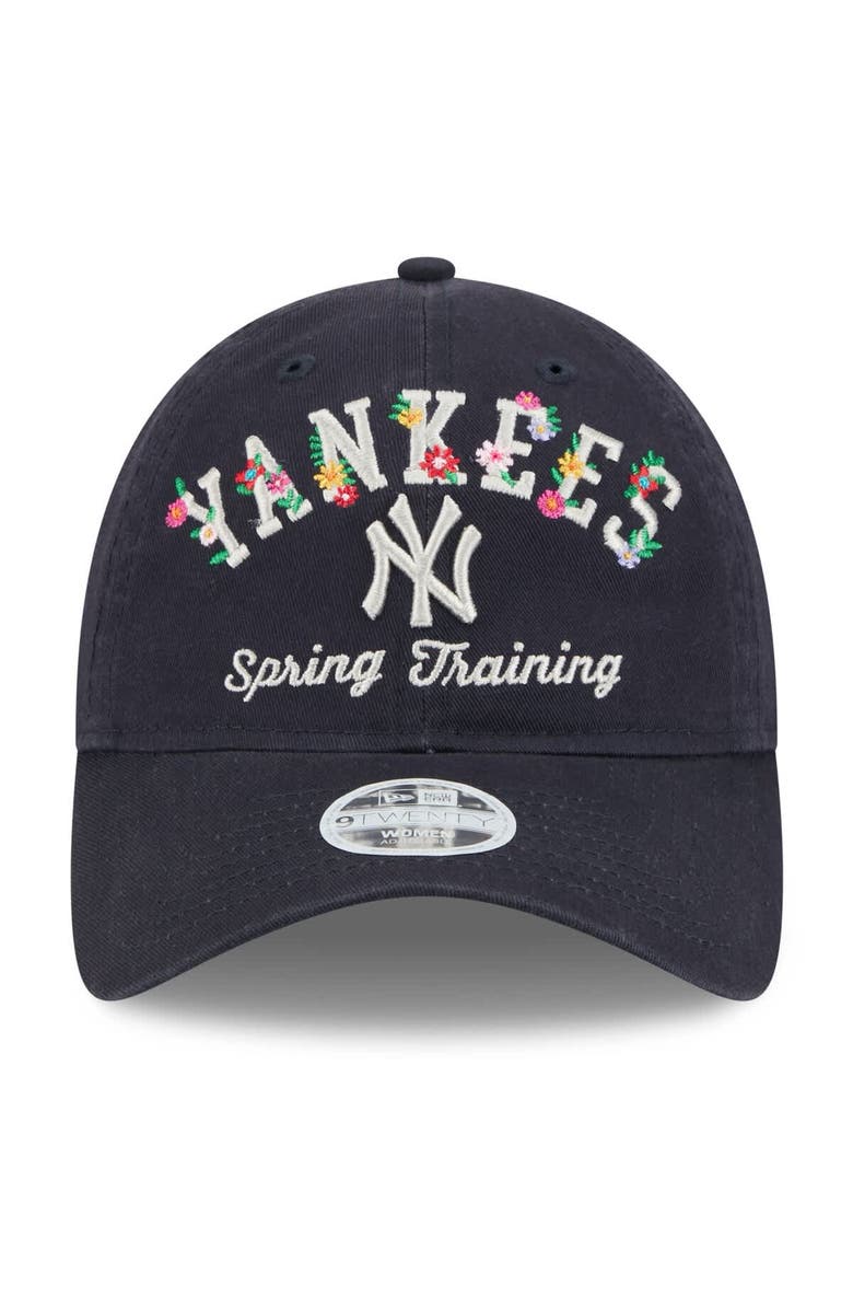 New Era Women's New Era Navy New York Yankees 2025 Spring Training Floral 9TWENTY Adjustable Hat, Alternate, color,