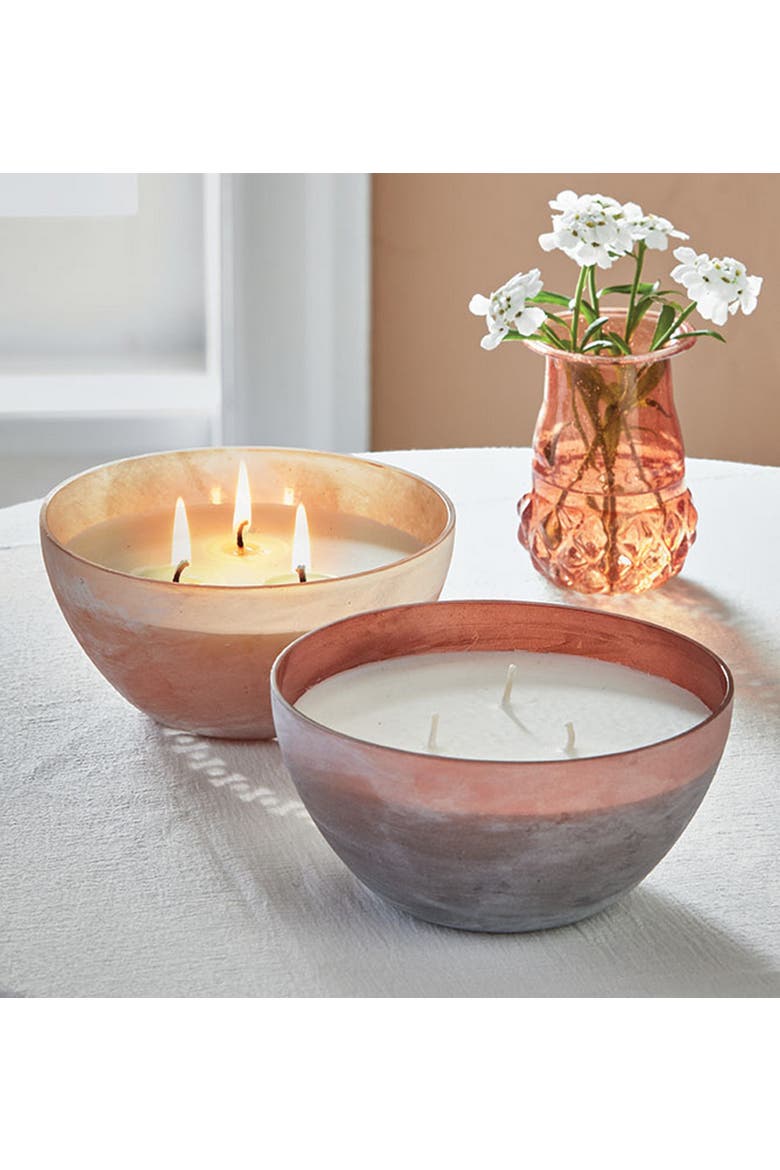 Sunset Magnolia Honey Soy Blend Candle BWax Everyday Use, Alternate, color, Pink