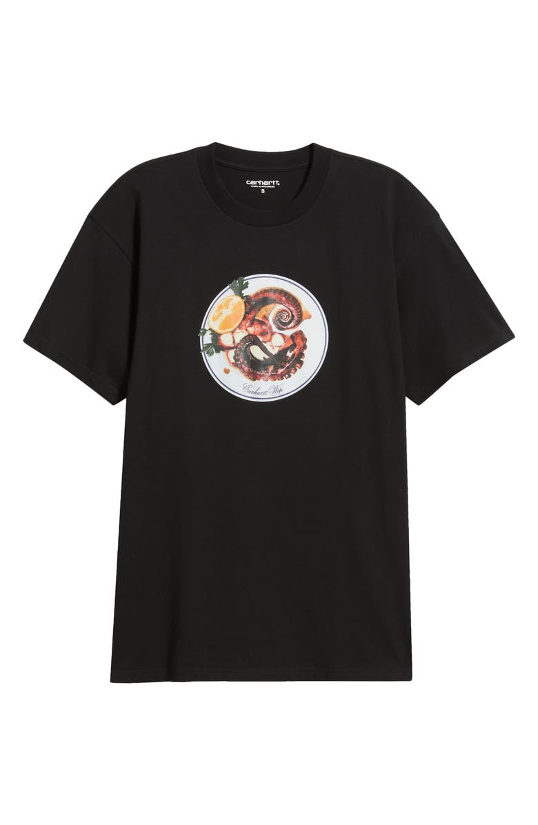 Carhartt Work In Progress Octopus Organic Cotton Graphic T-Shirt, Main, color, Black