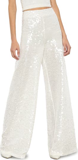 Athena Sequin Flare Wide Leg Pants