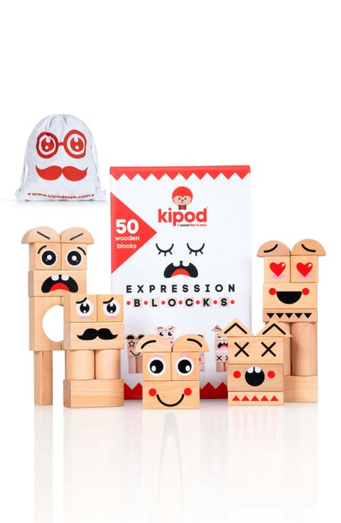 Kids' Expression Wooden Blocks