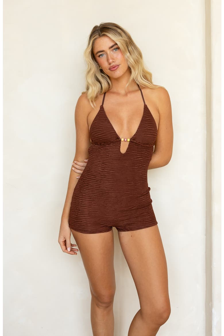 Caicos One Piece, Main, color, Mocha Crinkle
