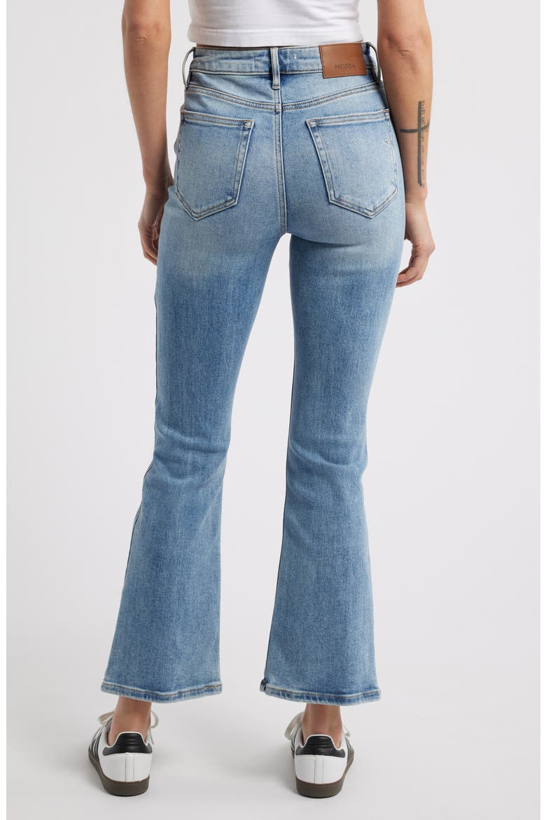 High Waist Flare Jeans, Alternate, color, MED WASH