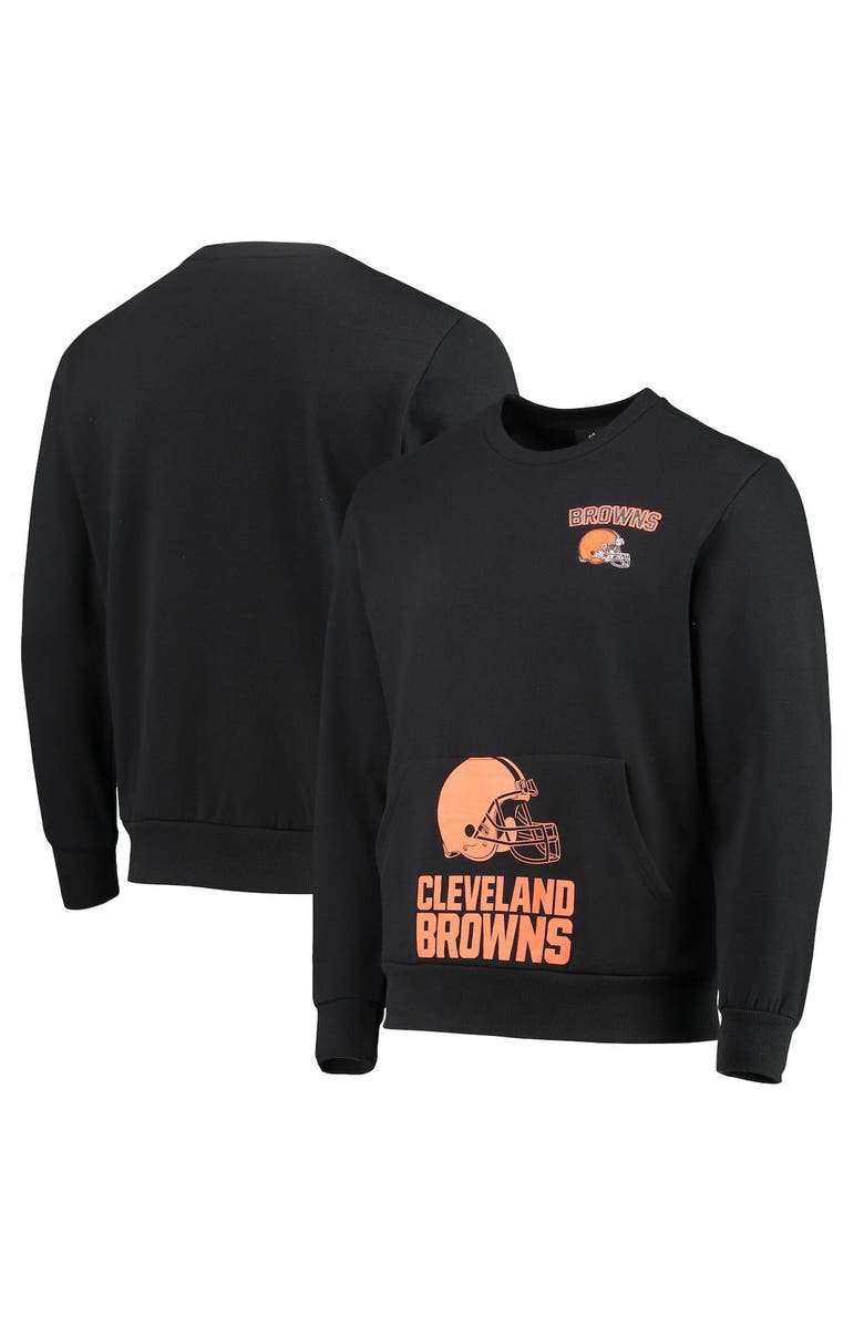 FOCO Men's FOCO Black Cleveland Browns Pocket Pullover Sweater, Main, color,
