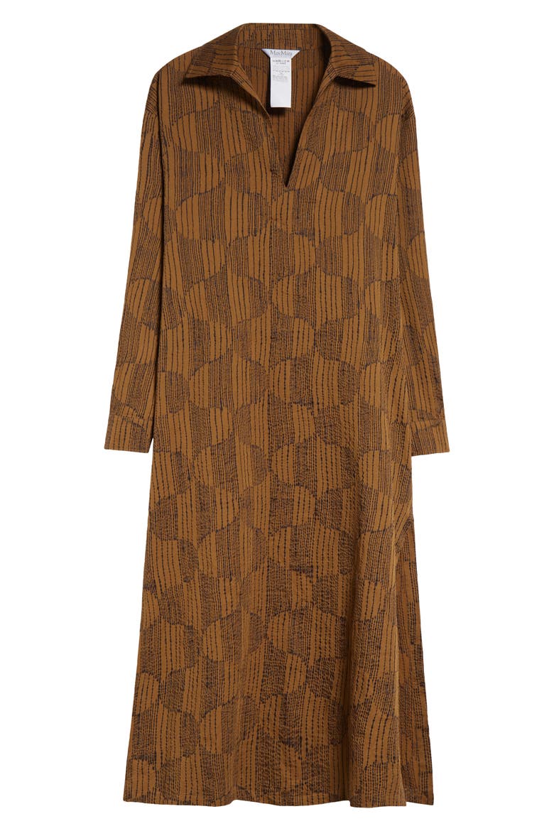 Edwige Abstract Print King Sleeve Caftan Dress, Alternate, color, OLIVE GREEN