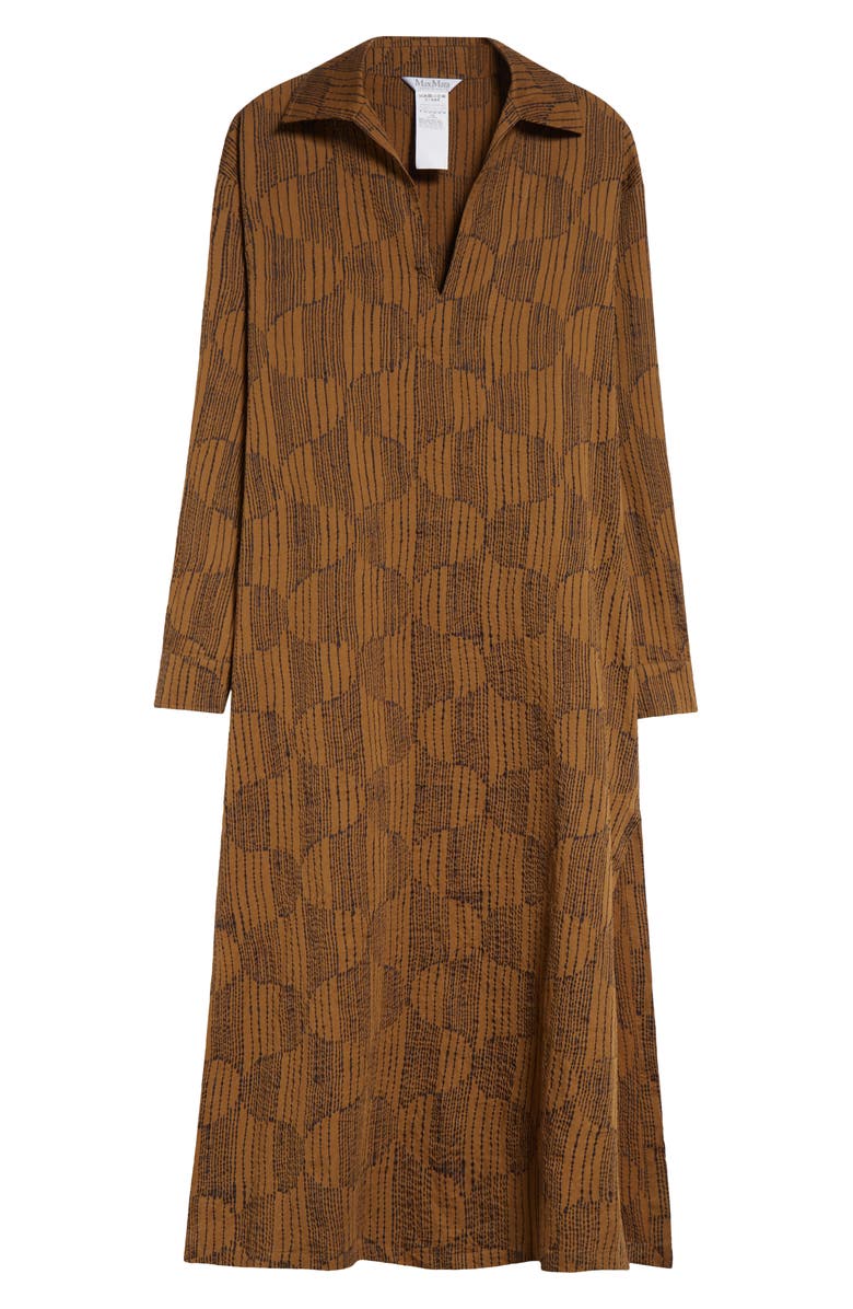 Max Mara Edwige Abstract Print King Sleeve Caftan Dress, Alternate, color, Olive Green