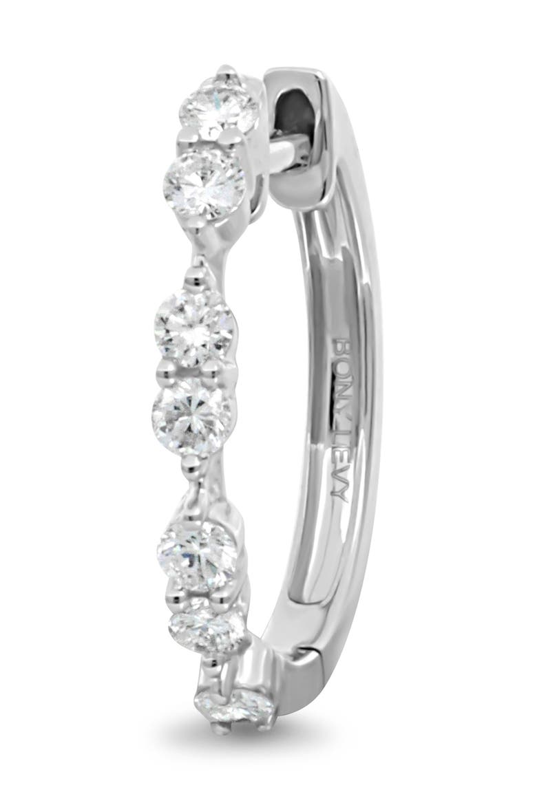 Audrey Diamond Hoop Earrings, Alternate, color, 18K WHITE GOLD/ DIAMOND