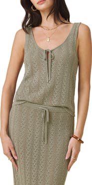 Splendid Eleni Pointelle Sweater Tank