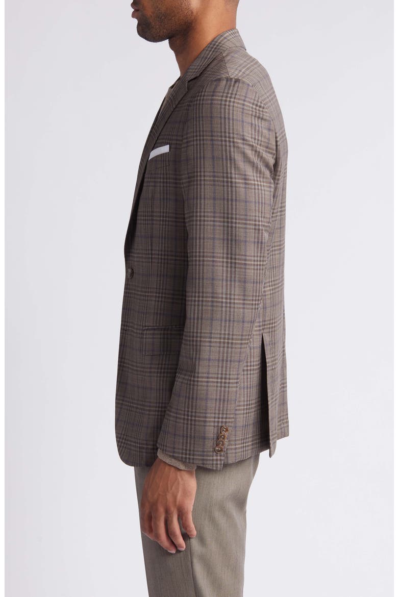 Hutson Plaid Virgin Wool Sport Coat, Alternate, color, LIGHT BEIGE