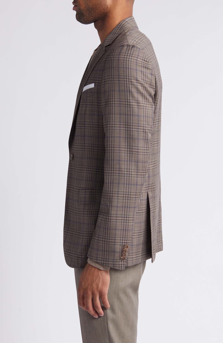 BOSS Hutson Plaid Virgin Wool Sport Coat, Alternate, color,