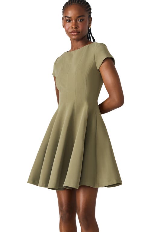 Steve Madden Nili Fit & Flare Minidress In Green