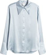 Nordstrom x Harlem's Fashion Row Megan Renee Silk Button-Up Shirt