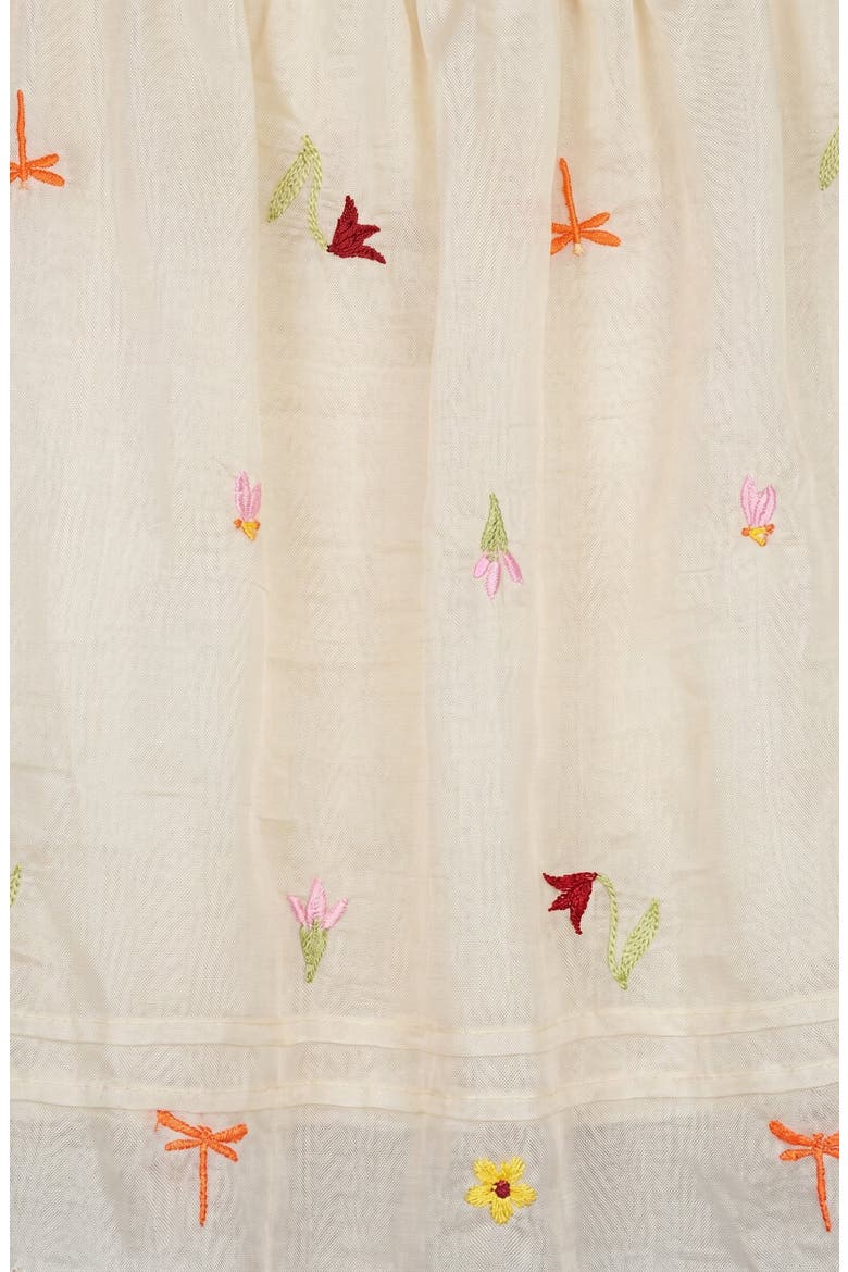 Embroidered Tulle Skirt, Alternate, color, Beige