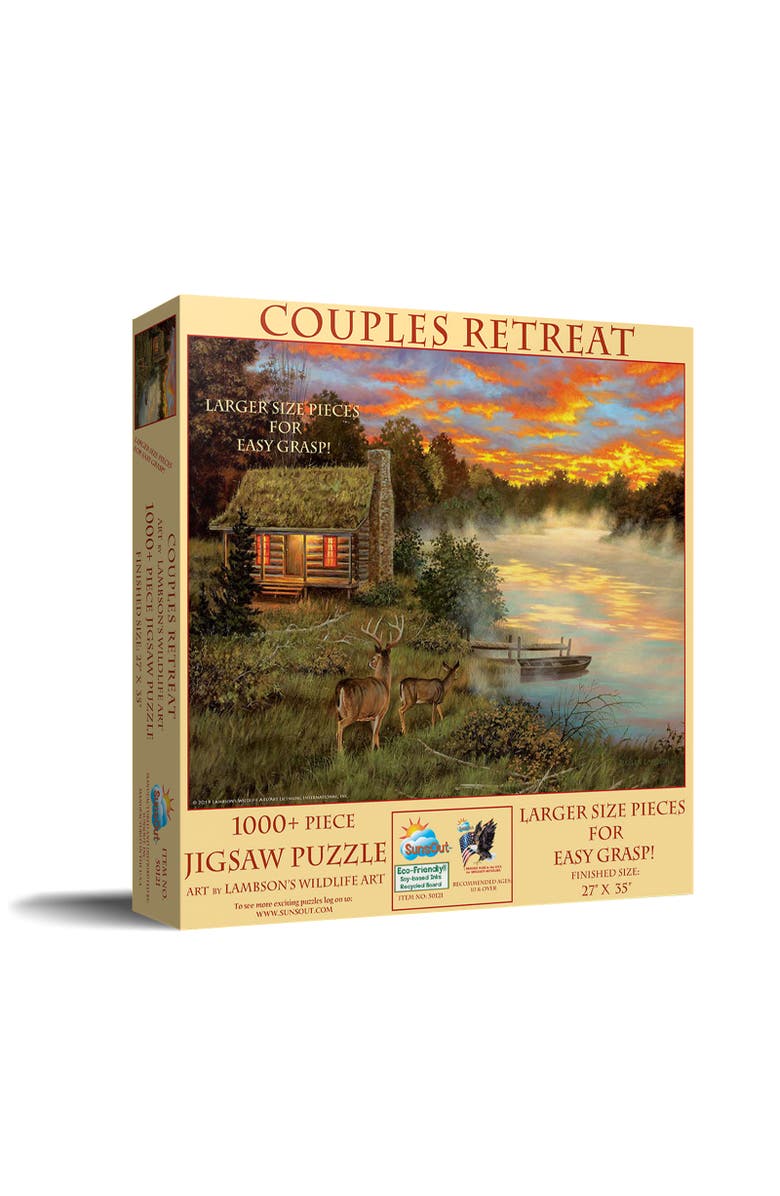 Sunsout Couples Retreat 1000 piece Jigsaw Puzzle for Adults Large Pieces, Main, color, Multicolor