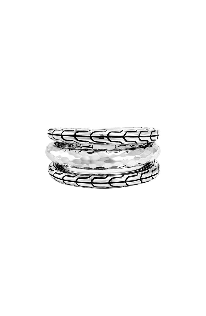John Hardy Classic Chain Hammered Ring, Alternate, color,