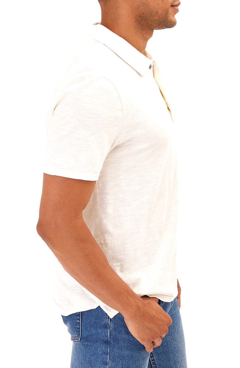 Threads 4 Thought Slub Jersey Polo, Alternate, color, Ecru