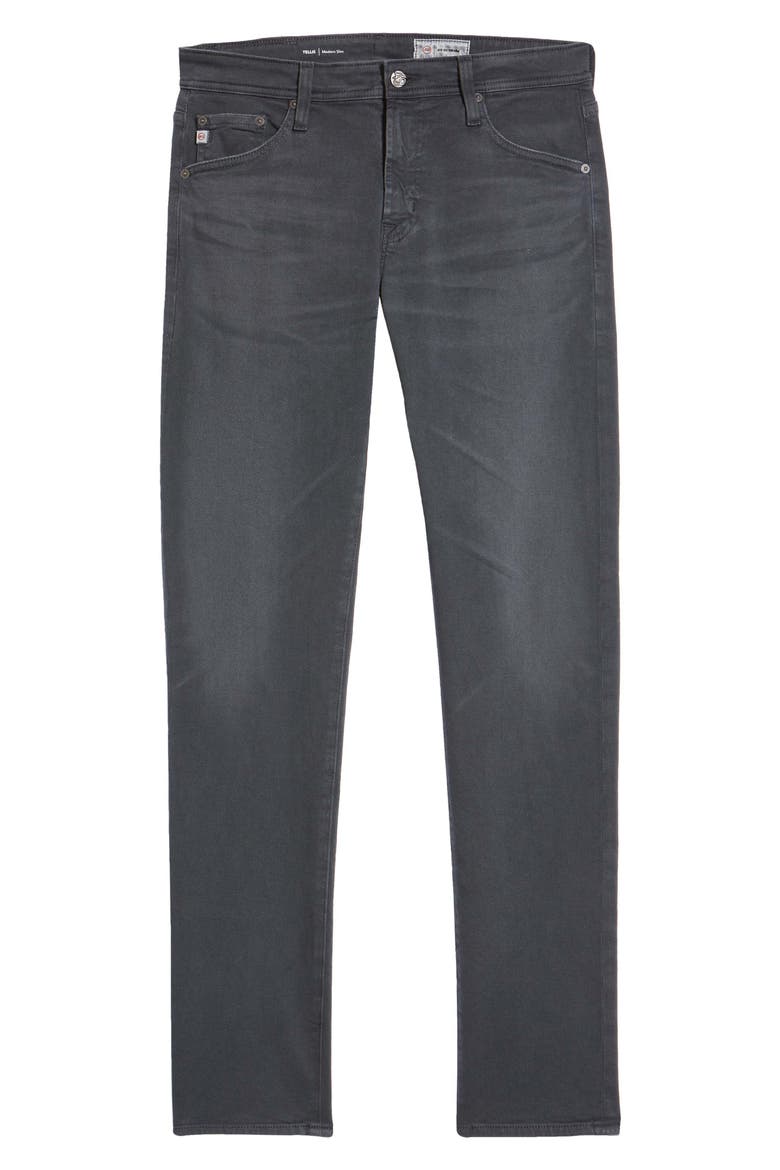 Tellis Slim Fit Jeans, Alternate, color, 7 YRS SUL PURE BLACK